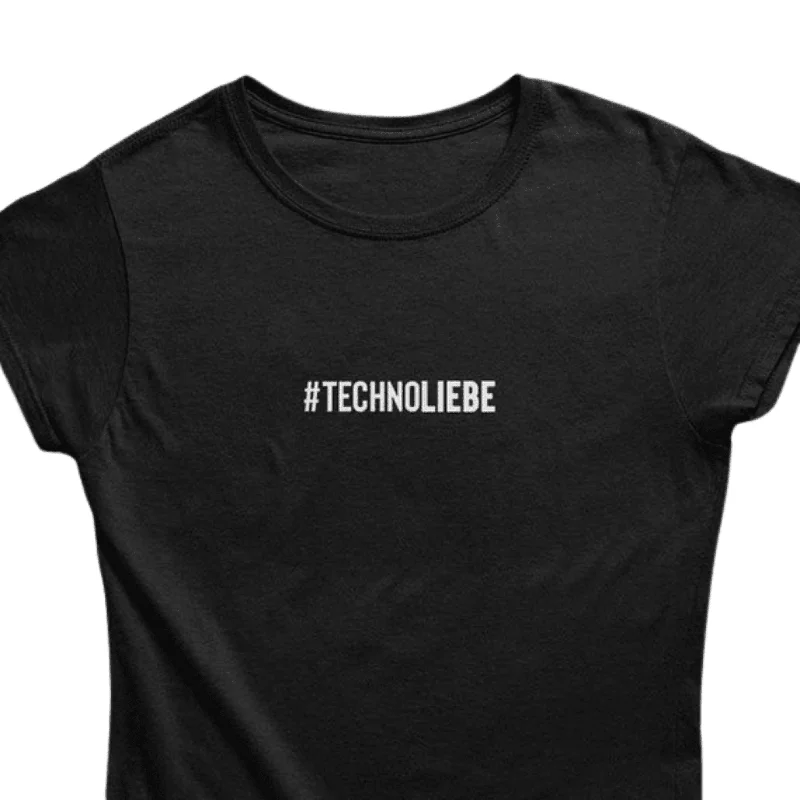 #technoliebe T-Shirt (schwarz oder weiß) Casual Formal Business