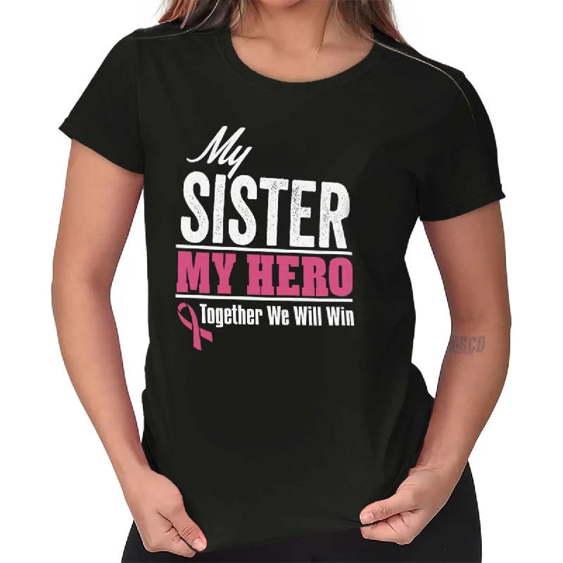 My Sister My Hero Ladies T Shirt Rayon Velvet Corduroy