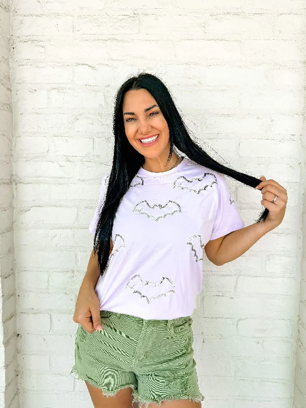 Queen Of Bats Tee Cashmere Blend Cotton Blend Poly Blend