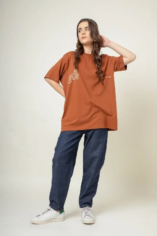 Rust Alter Culture Organic Cotton T-Shirt Layered Multi-layer Single Layer