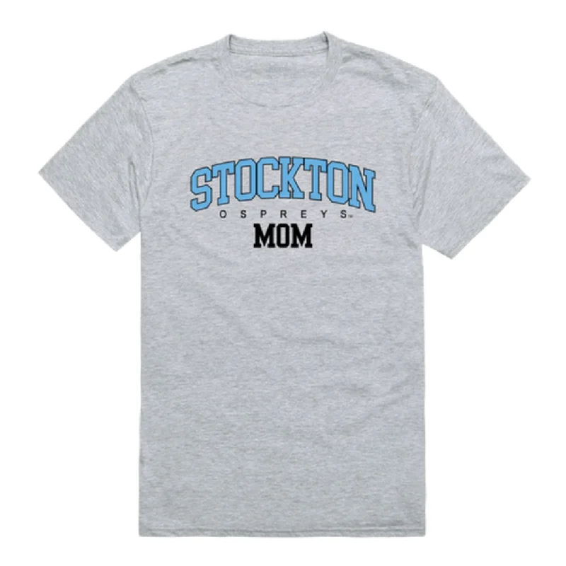 Stockton University Ospreyes Mom T-Shirts Solid Print Embellished