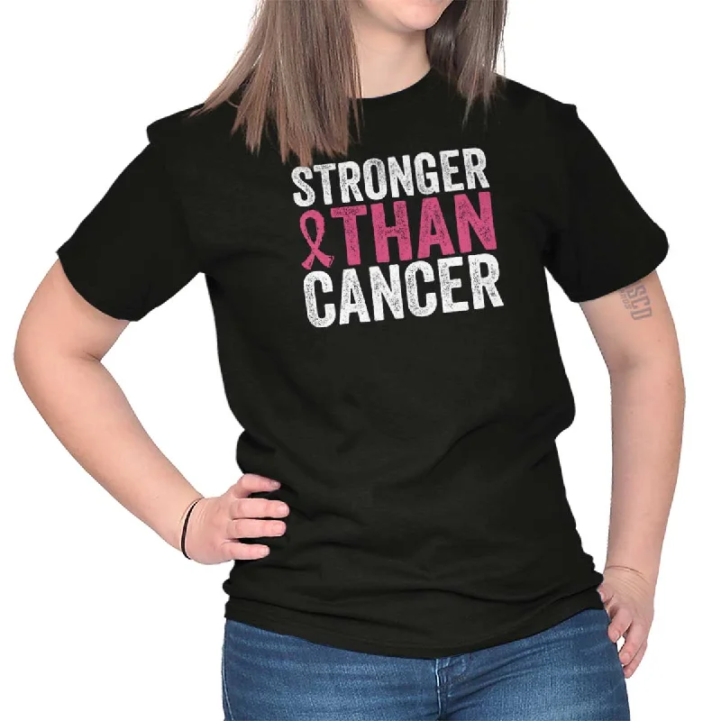 Stronger Than Cancer T Shirt Seamless Knitted Crochet