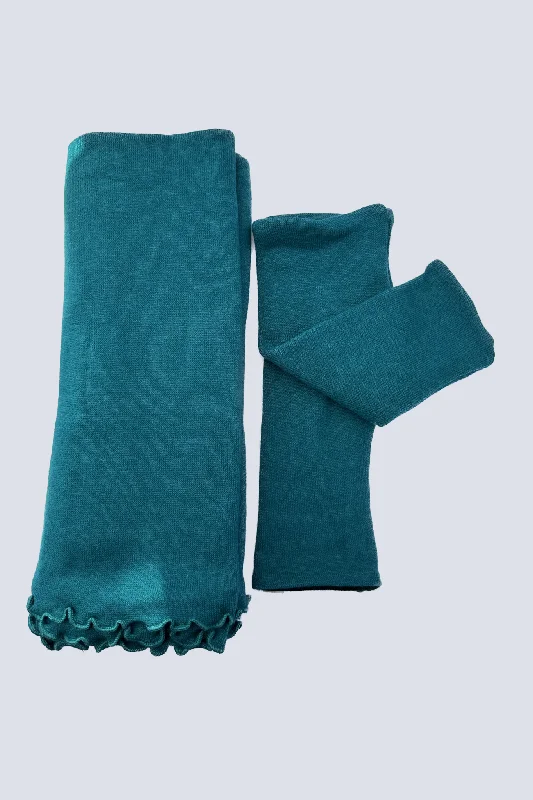 Teal Scarf Set