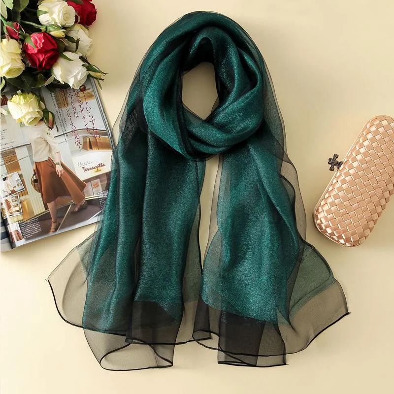 Scarf Female Cutout Cut Flower Scarf Travel Sunscreen Shawl Imitation Silk and Wool Beach Towel Chic Knitted Shawl Wrap