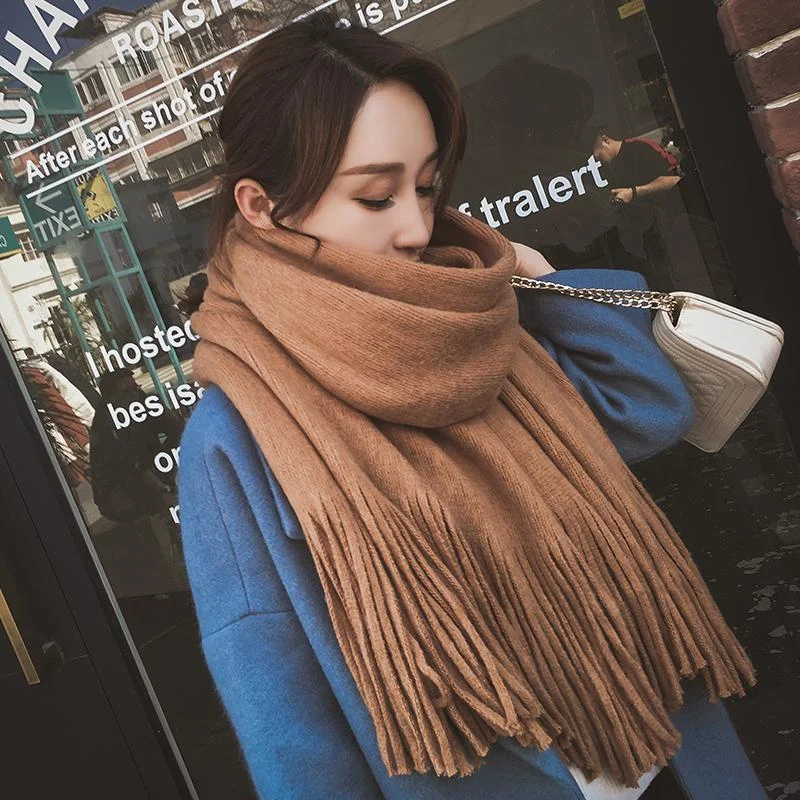 Scarf Women Fashion Warm Women Scarves Winter Cashmere Scarf Wrap Shawl Blanket Scarf Elegant Silk Shawl Scarf