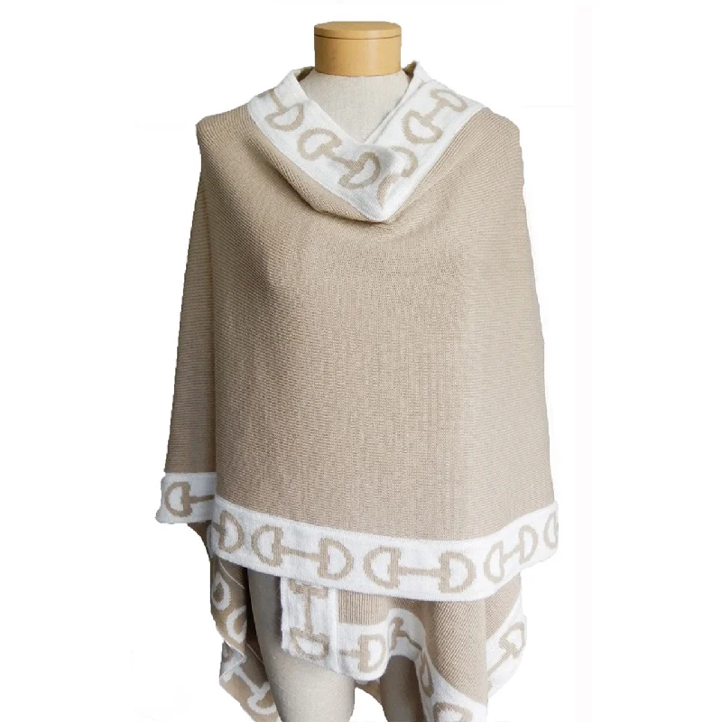 Lilo Collection Cusco Peruvian Alpaca Fina Shawl Beige/ Ivory Warm Cashmere Shawl Scarf